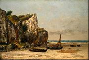 Gustave Courbet Plage de Normandie oil painting reproduction